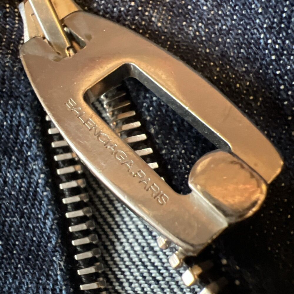 Balenciaga Jean Sz 34 Blue Denim Made In France / See Details - Picture 14 of 14